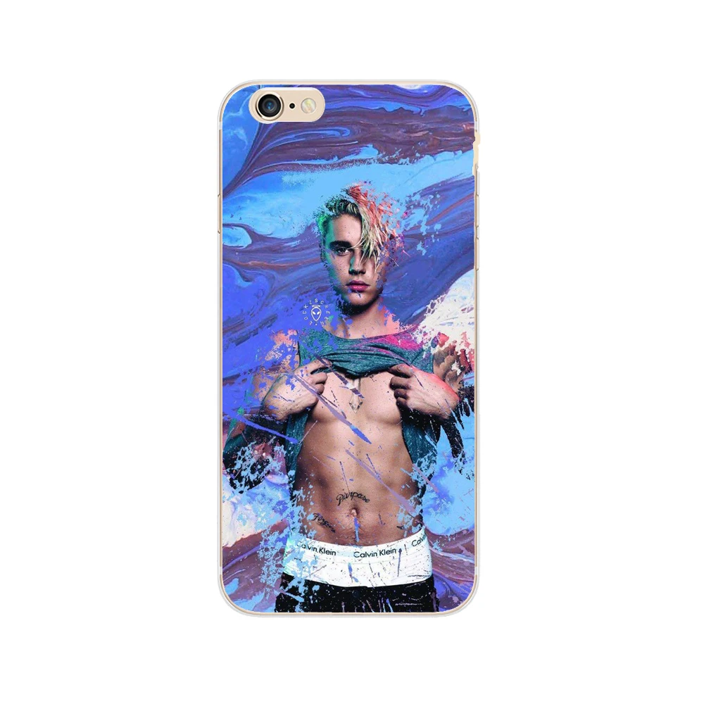 Fashion JUSTIN BIEBER Design Phone Cases For Apple iPhone X SE 5 5S 6 6S 7 8 Plus Transparent Plastic Back Cover Coque