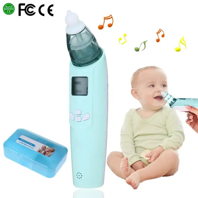 Baby Nasal Aspirator Electric Safe Hygienic Nose Cleaner Baby Care Nose Tip Oral Snot Sucker For Newborn Infant Toddler