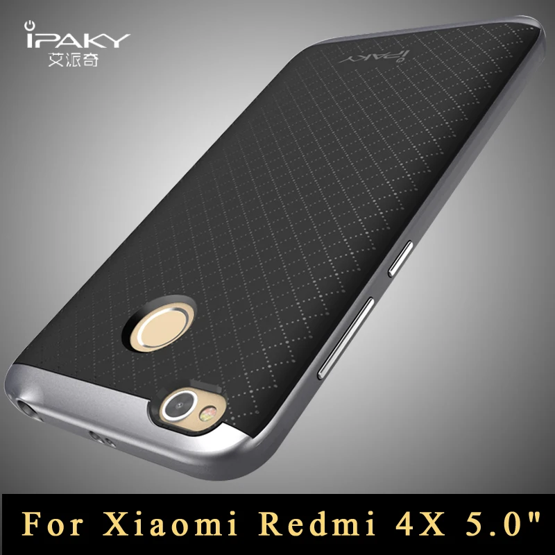

redmi 4x case Original ipaky Brand luxury xiaomi redmi 4x case Armor PC Frame + silicone back cover For redmi4x cover 5.0
