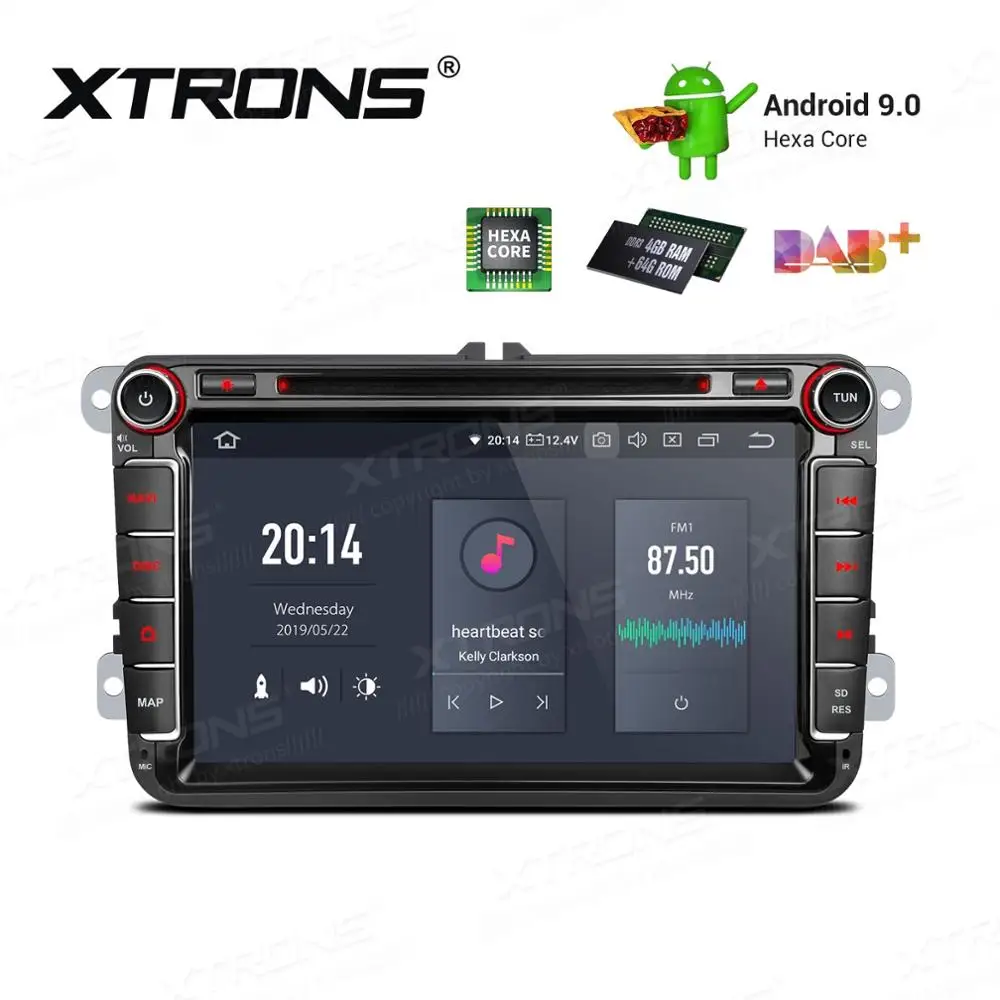 Flash Deal 8" Android 9.0 Pie OS Car DVD Multimedia Navigation GPS Radio for Skoda Octavia 2004-2013 & Praktik 2007-2011 & Superb 2008-2015 2