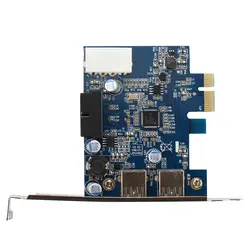 CAA-2-Port USB 3,0 PCI-E Express концентратор карт адаптер карты внутренний 20Pin 4Pin