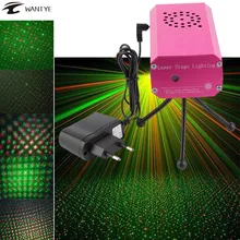 Mini LED Stage Light R G Christmas Laser Projector Disco DJ Music Party Laser Pattern Lighting
