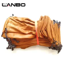 LANBO 100 шт. 18*9,5 см сумка для очков Чехол мягкие очки Charpie тканевая сумка солнцезащитные очки чехол золотой цвет S31