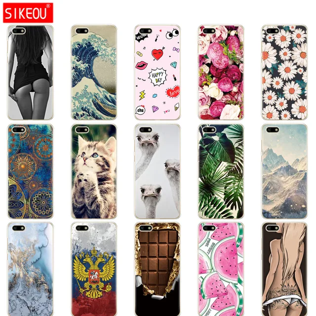 Cheap Silicone case For Huawei Honor 7A Case 5.45" inch Soft Tpu Phone Case Huawei Honor 7A 7 A DUA L22 Russian version Back Cover
