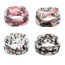 10 шт./лот детская шарф детские нагрудники мультяшный шарф из хлопка детская одежда с воротником на осень-зиму для мальчиков и девочек, шарф-хомут