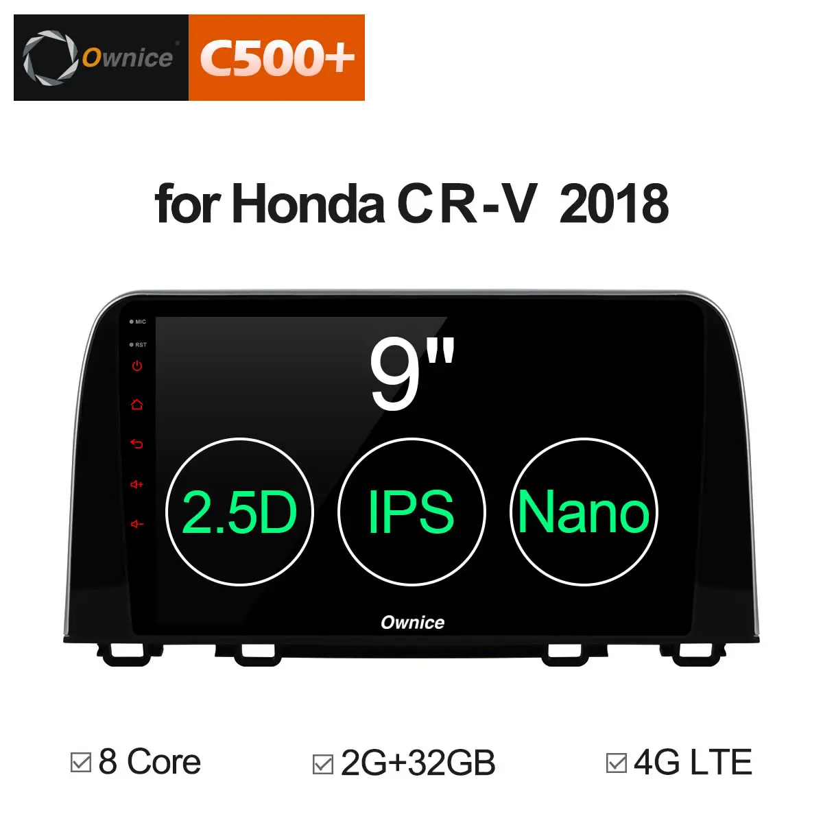Ownice C500 G10 Android 8 1 car radio stereo for HONDA CR V 2017 2018 2019