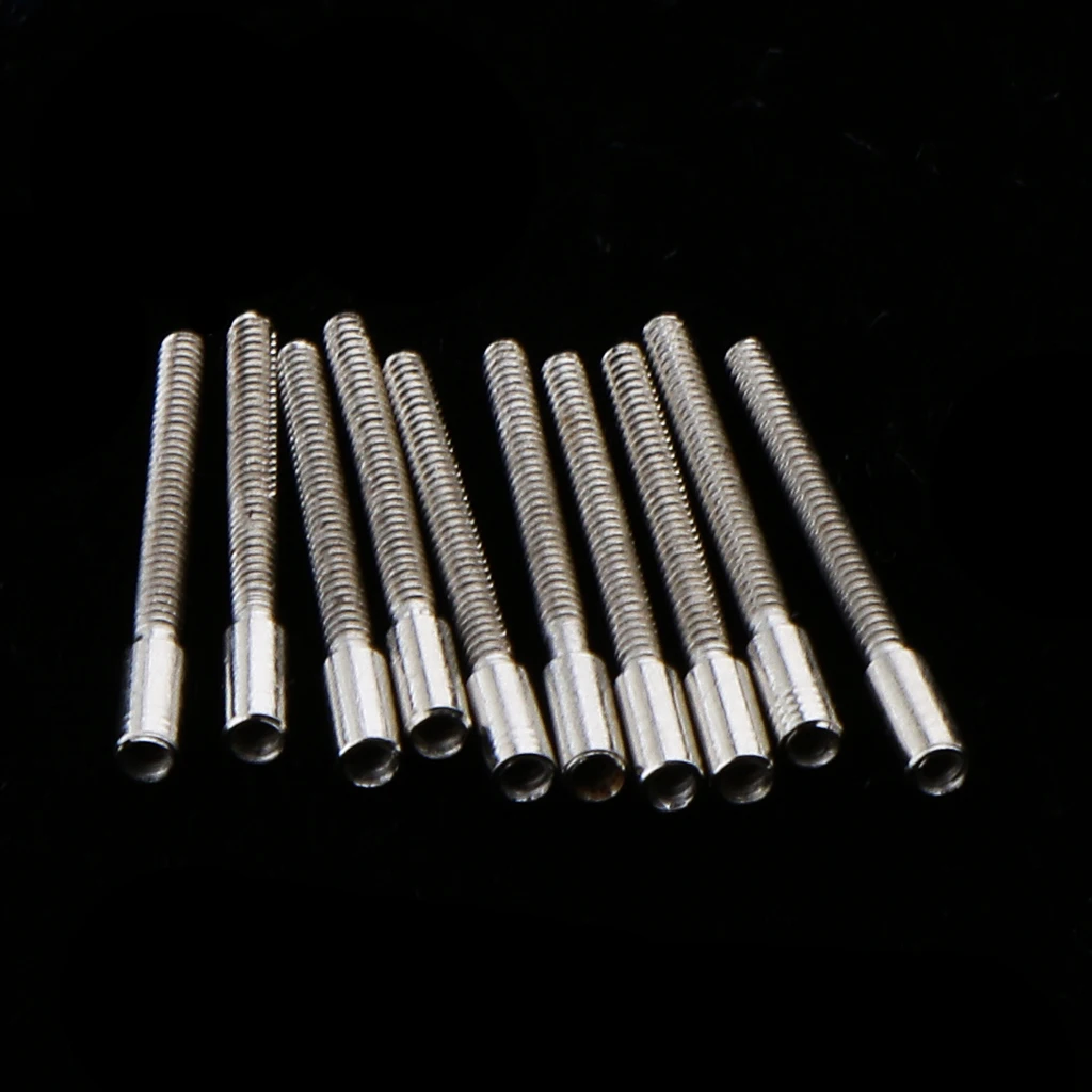 10 Pieces Stem Extensions Extenders Watch Repair Watch Movement Stems 0.9mm Threads Watchmaker