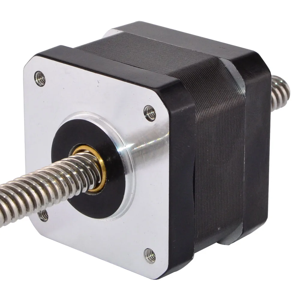 150mm Length Nema 17 Non captive Linear Stepper Motor 0.4A 4 wire with