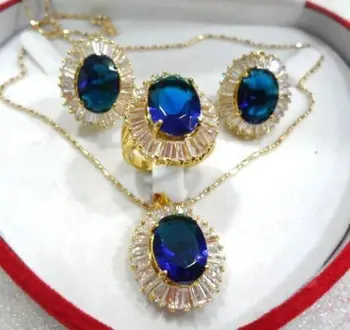 

Charming&Fashion Zircon Earring Pendant Ring Jewelry Set 5.23