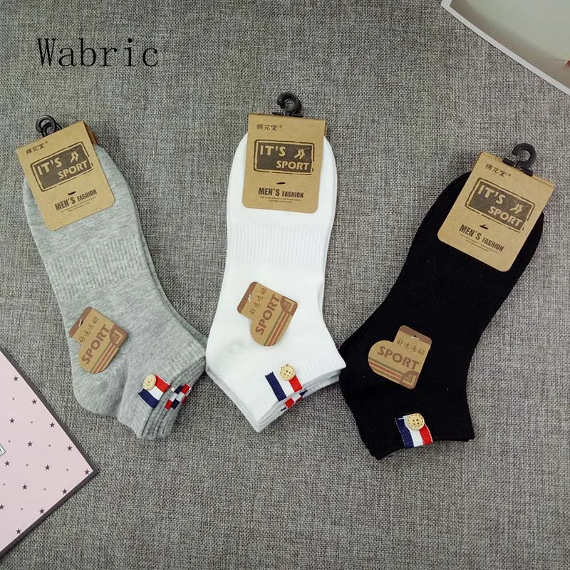 

Socks Men's Spring and Summer Models Men's Cotton Boat Socks Fashion Button Cloth Socks XS-M-17 5 Pairs