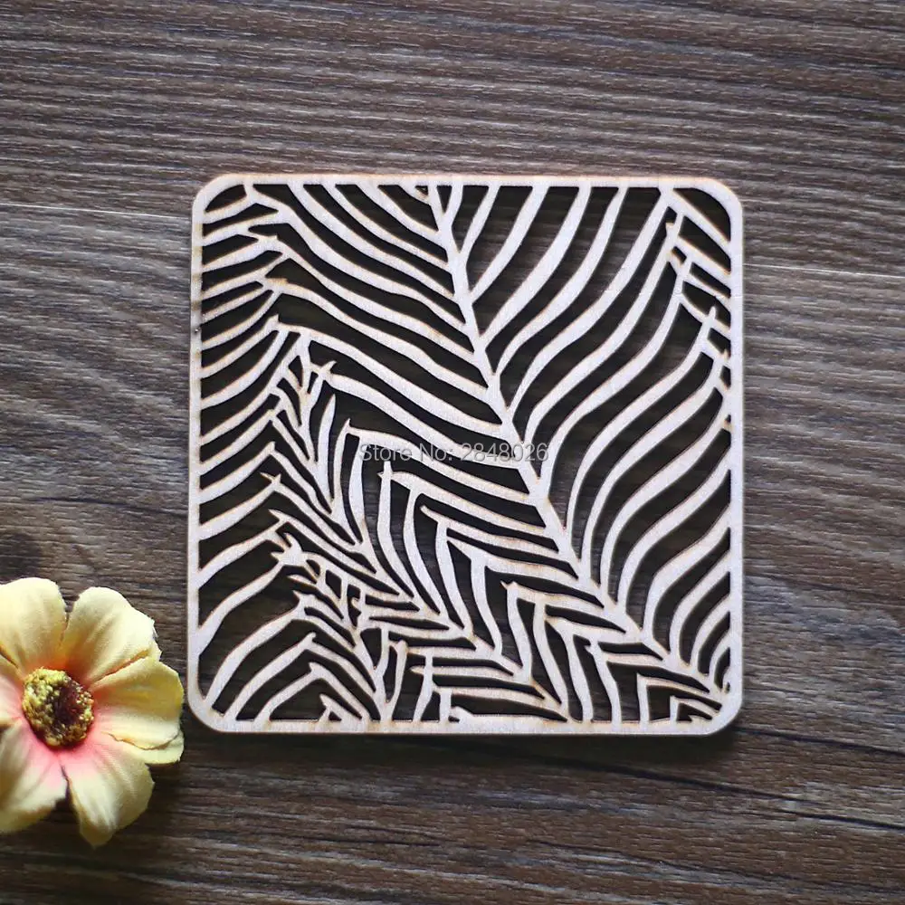

Laser Cut Wood Coaster Ornaments . Unfinished Wood Tags .Rustic Ornaments,Wood Coasters Cup Mat Placemats