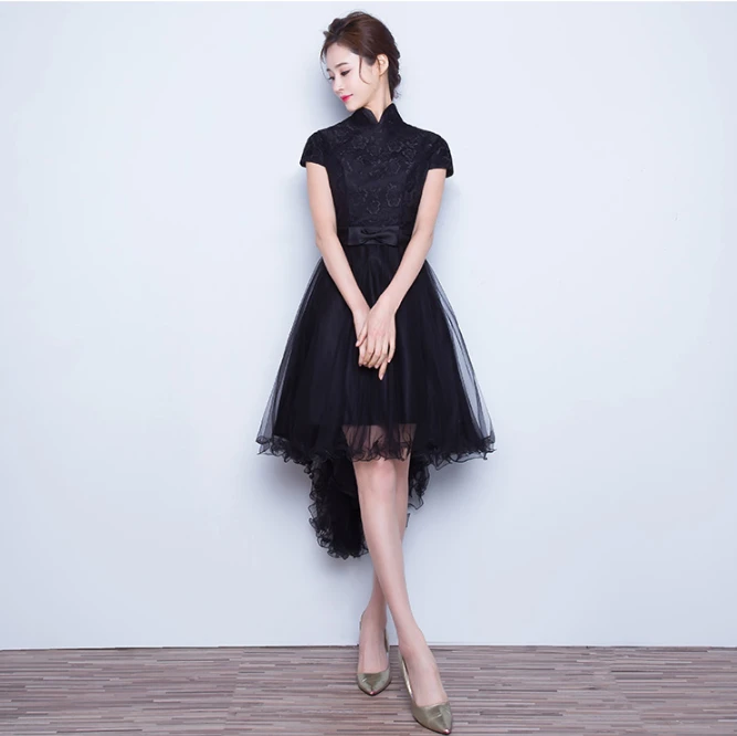long black dress high cut