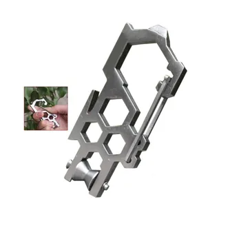 

EDC Outdoor Multi Function Tool Hang Buckle Strengthen Version Pulley System To Hang Buckle With Pulley Camping Survival Gear