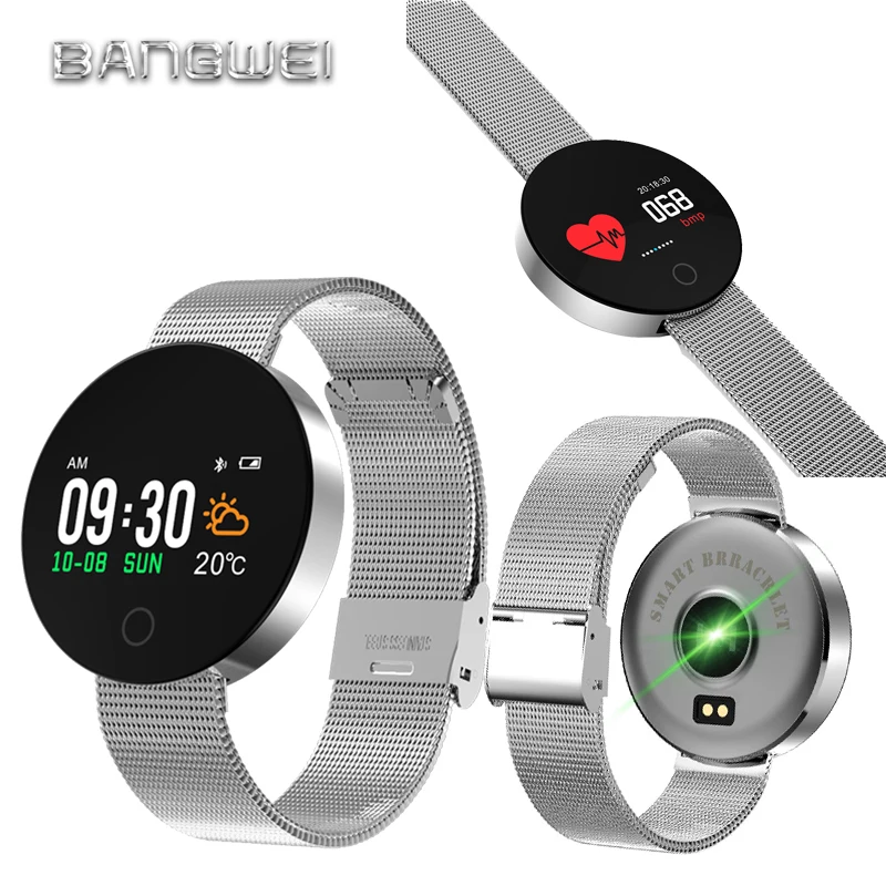 

BANGWEI Smart Watch Men IP67 Waterproof Luxury Sport Watch Heart Rate Monitor Shake Take photo Various Sport Mode Watches+box
