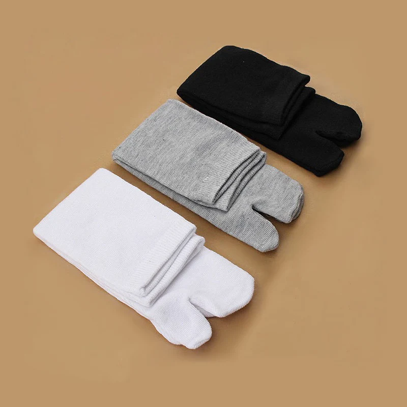 Japanese Trendy Men Women Kimono Geta Split Toe Socks Clog Flip Flop Cotton Tabi Meias Ninja Summer Sandal Finger Harajuku (11)
