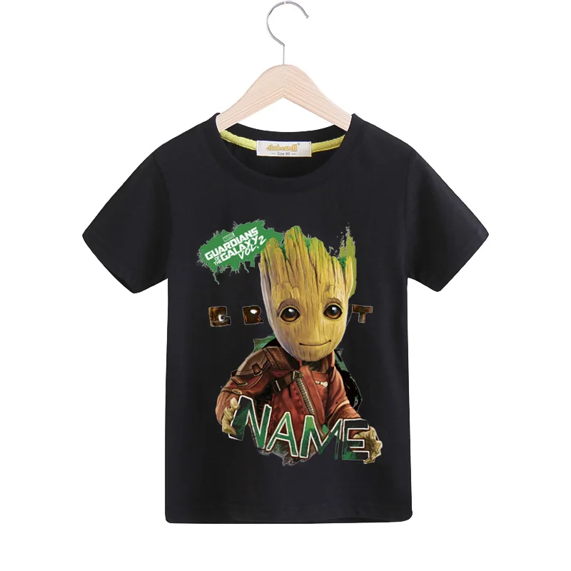 Boys Baby Groot Print T-shirts Girls Summer Casual Cotton Tshirts Children Clothing Kids Short Sleeve Tees Top T Shirts TX148 (8)