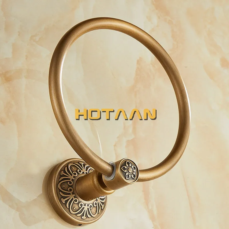 Aluminium Wall-Mounted Round Towel Ring Bathroom Towel Holder