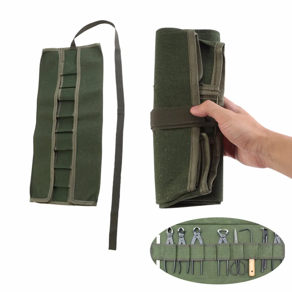 Tool Bag Oxford Canvas Chisel Roll Rolling Repairing Tool Utility Bag