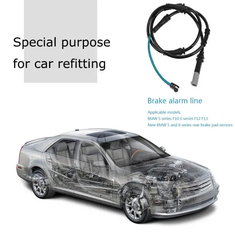 ABS задний мост Тормозная колодка сенсор для BMW 5 серии F10/F10 LCI 6 F12 34356791962