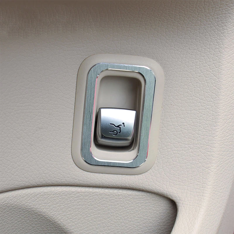 

Aluminium Alloy Rear Trunk Button Cover Trim For Mercedes Benz C Class W205 C180l C200l GLC260 2015 2016 Car Accessory