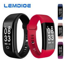 Lemdioe F09HR IP68 Водонепроницаемый Bluetooth Smart Band сердечного ритма артериального давления смарт-браслет Фитнес трекер Браслет