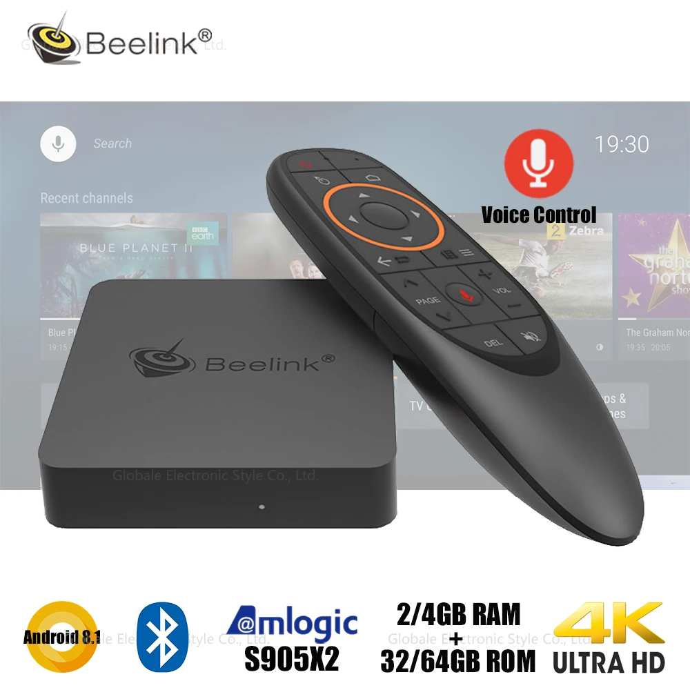 

Beelink GTmini A Smart TV Box Android 8.1 with Voice Remote Control Amlogic S905X2 4K Set-top Box HDMI Set Top Box Media Player