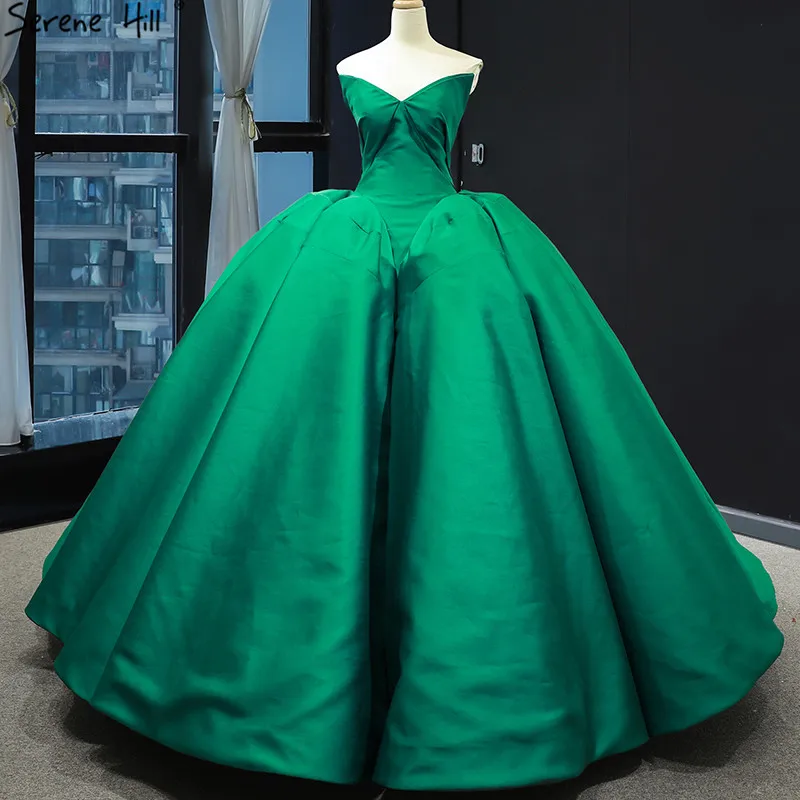 

Green High Quality Satin Vintage Wedding Dress 2019 Off Shoulder Sexy Simple Bridal Gowns Real Photo 66858 Custom Made