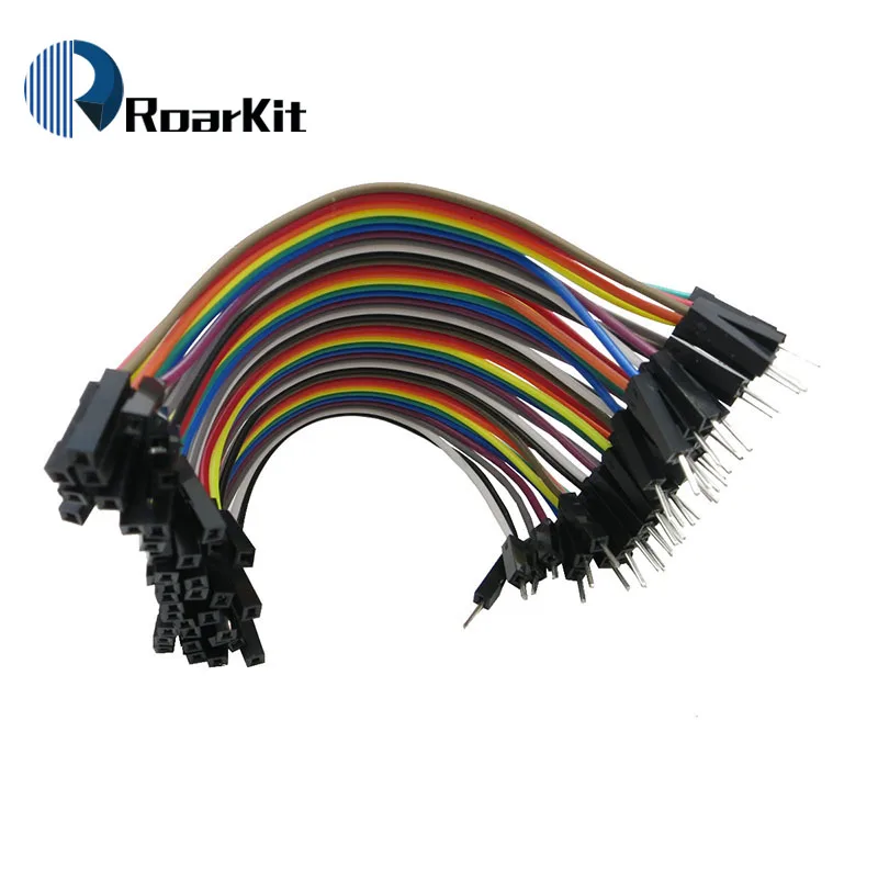 1 лот = 40 шт 10 см 2,54 мм 1pin 1 p-1 p папа-мама Перемычка провода Dupont ленточный кабель для arduino