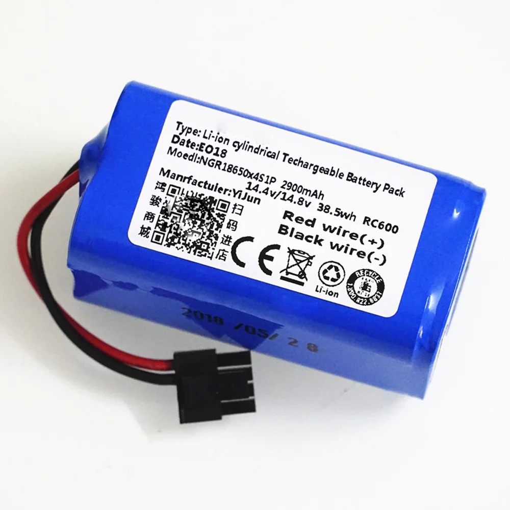 Buy 14.8V 2600mAh robot Vacuum Cleaner Battery Pack replacement for chuwi ilife
