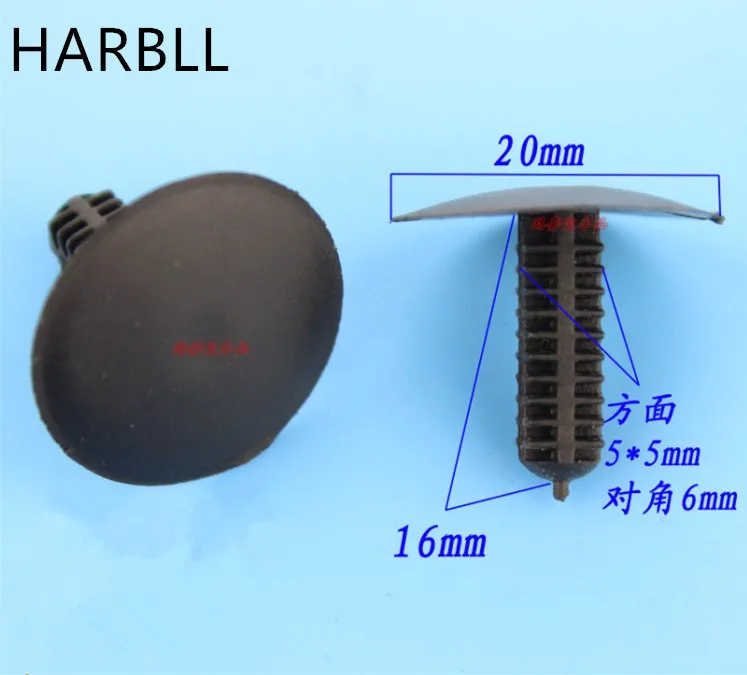 HARBLL 20pcs M5 hole cardboard trunk liner trim clips snap suitable for