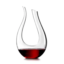 800 мл роскошный хрустальный u-образный стеклянный рожок вина Графин для вина Pourer красный пивной дозатор-Графин барная посуда инструмент подарок