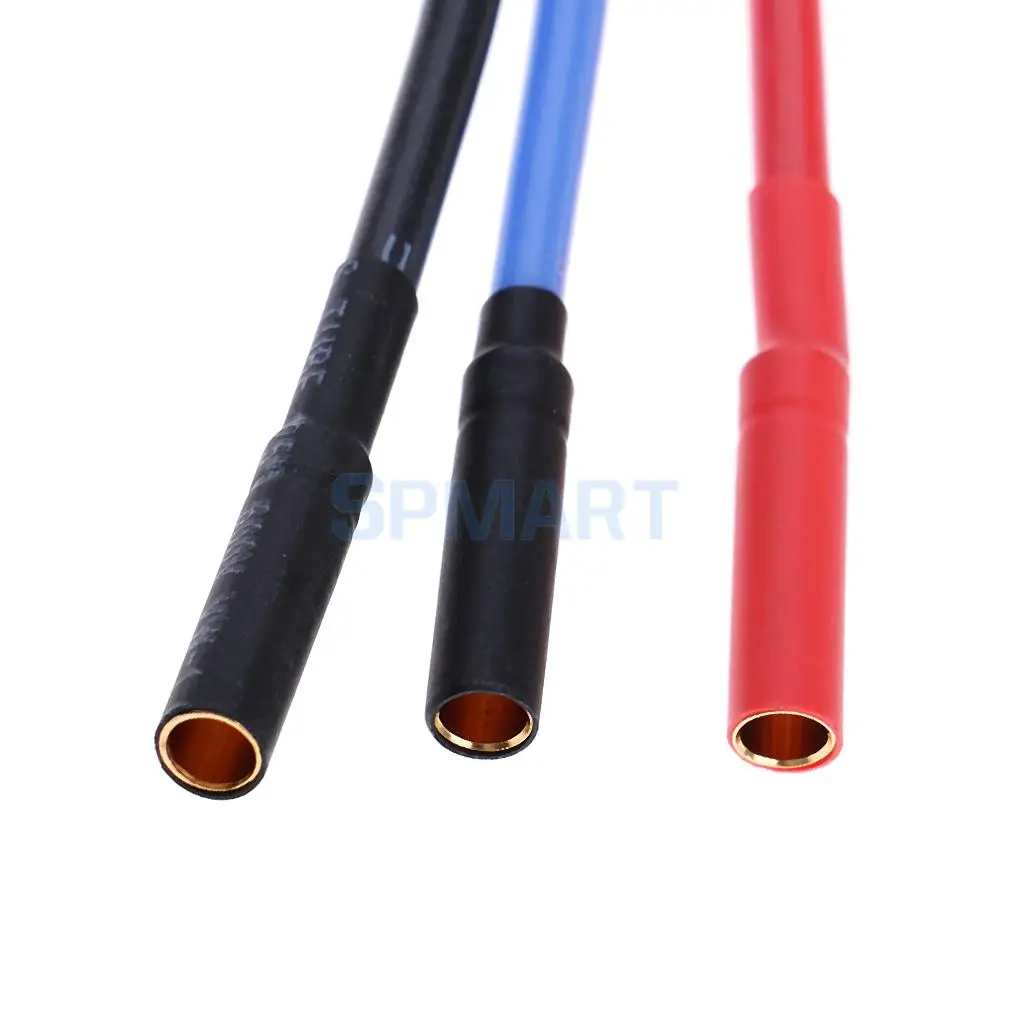 6Pcs 4.0mm & 3.5mm Connectors 23cm Banana RC Brushless Motor ESC Extension Cable Wire RC Car Boat Parts