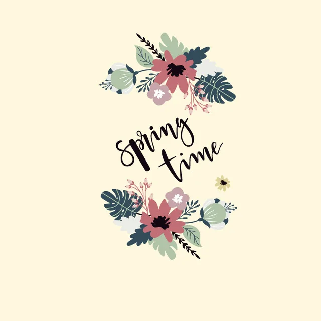 &quotSpring Time" Patch T-shirt Press Sticker Washable Iron On Transfers Patches for Girls T Shirt Hoodies | Дом и сад