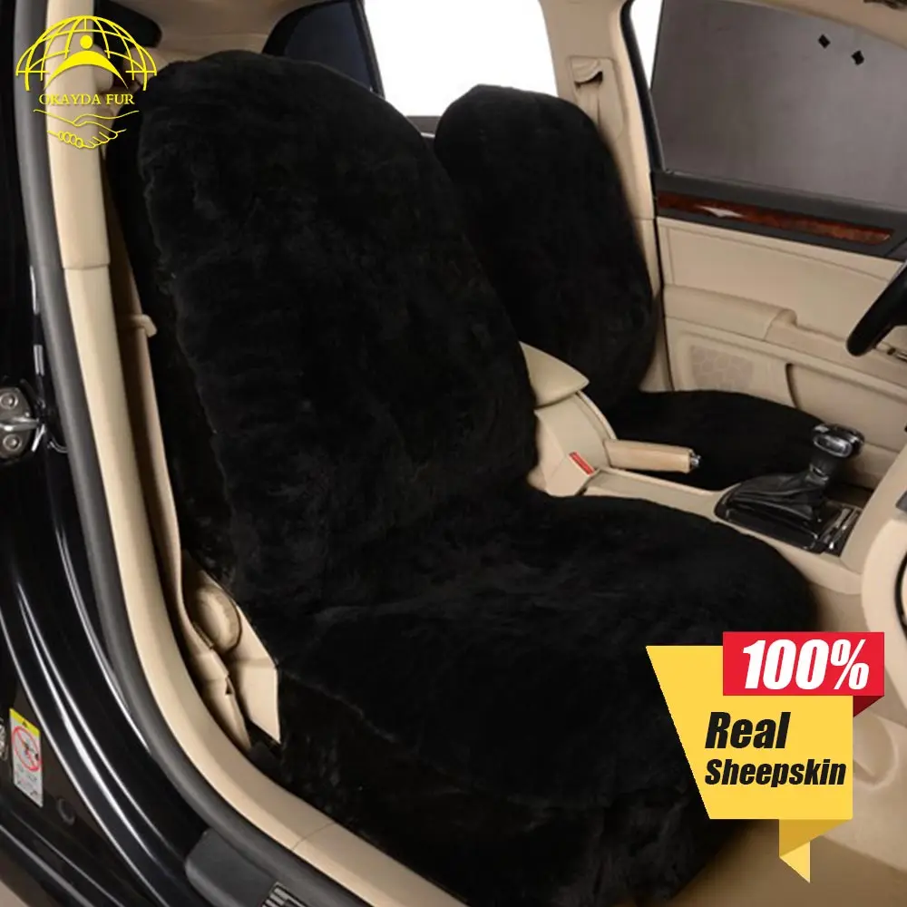 

1 piece price free shipping hot selling American style sheepskin car seat cover for car front seat auto interior accessories