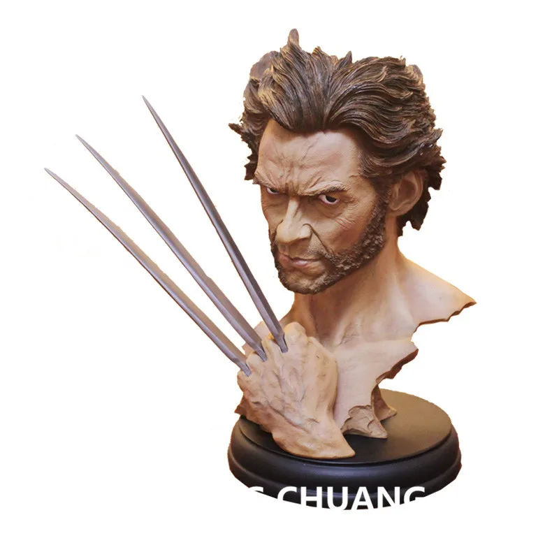 1" X-men статуя супергероя бюст Росомаха голова портрет 3 стиля 1:6 анимационная фигурка GK Коллекционная модель игрушечная коробка 30 см J621
