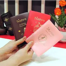 Модная Кожаная Обложка для паспорта из ПВХ для девочек, чехол для паспорта с рисунком котенка из мультфильма, подходит для различных паспортов