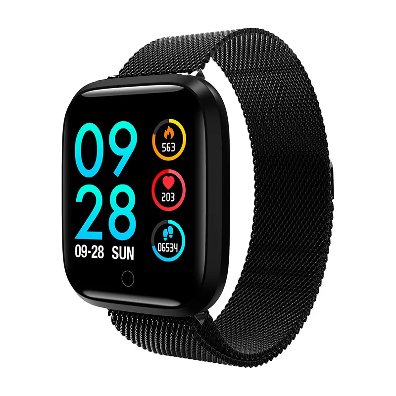 

Smart watch T80 band IP68 waterproof smartwatch Dynamic heart rate blood pressure monitor for iPhone Android Sport Health watch