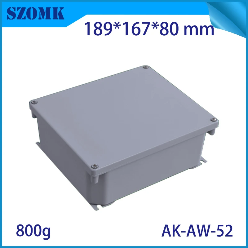 

Black Extruded Aluminum Enclosures PCB Instrument Electronic Project Box Case Aluminum Waterproof Project Case 189x167x80mm