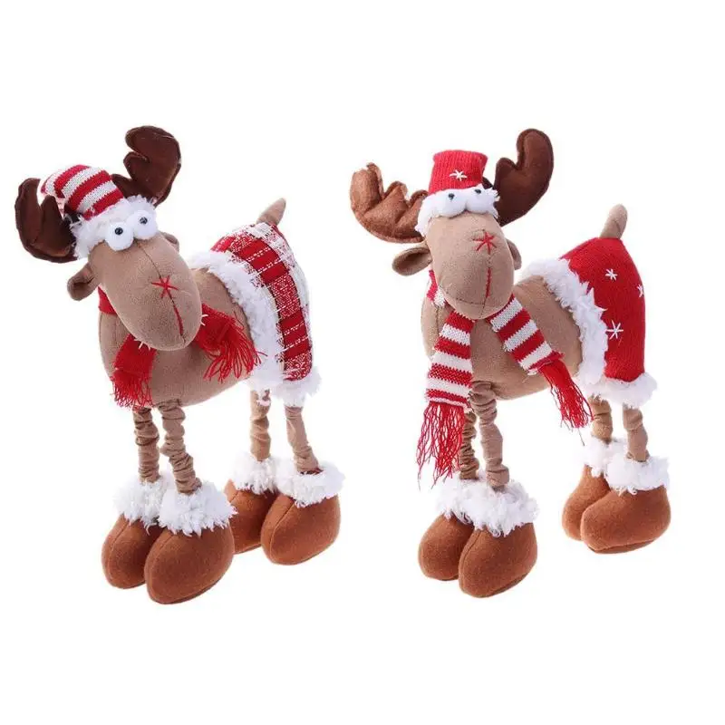 

Christmas Reindeer Decorations for Home Elk Xmas Party Doll Desktop Ornaments Pendant Christmas Table Decoration