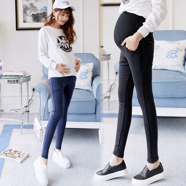 1-3 Pieces Jeans Trousers Extension Pregnancy Jeans Button