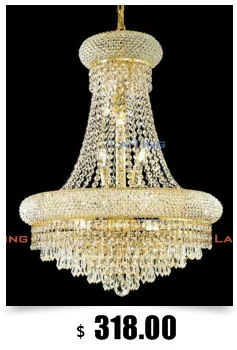Laiting освещение классический золотой Империя простой кристалл люстры Гостиная Светильник для украшение к празднику огня + бесплатная