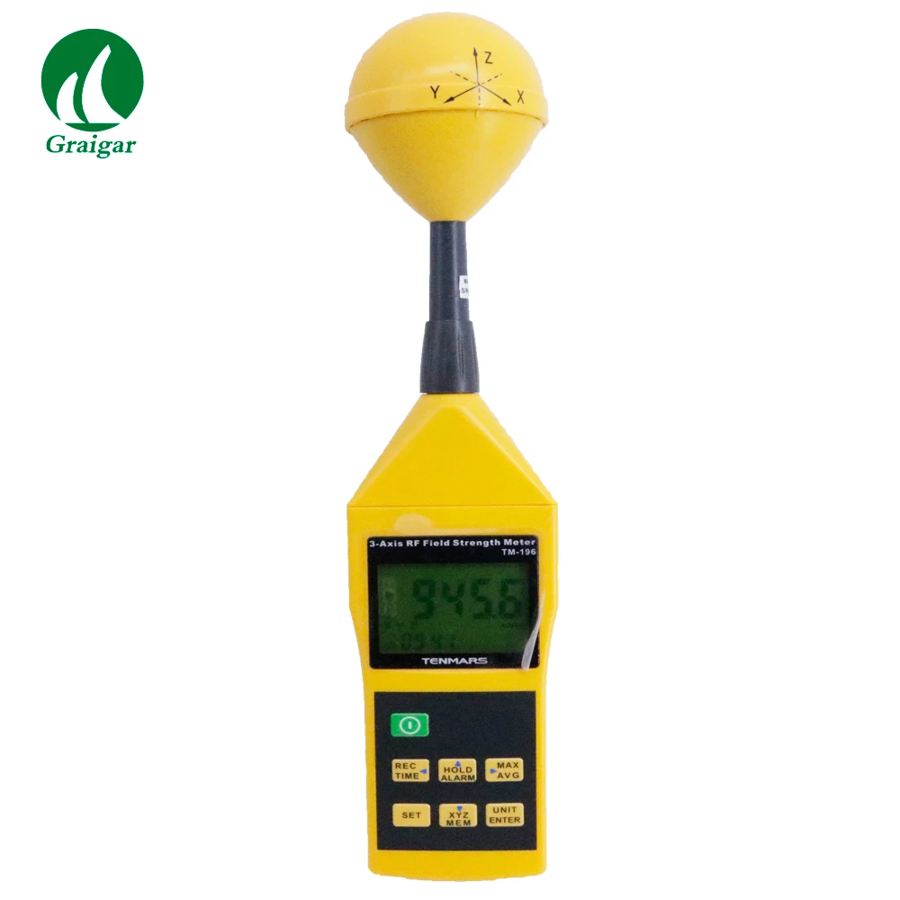 TENMARS TM-196 EMF Meter High Frequency (RF) Electromagnetic Wave Field Strength Tester afbeelding