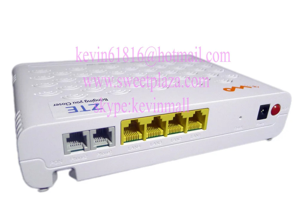

Z T E GPON terminal ZXHN F617 FTTO or FTTH ONT With 4 ethernet ports and 2 voice ports,same function as F620 V5