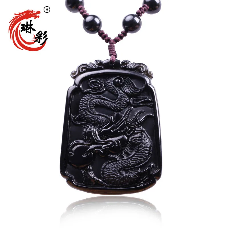 

Natural obsidian carved recurrent pendant candles scrub body long license