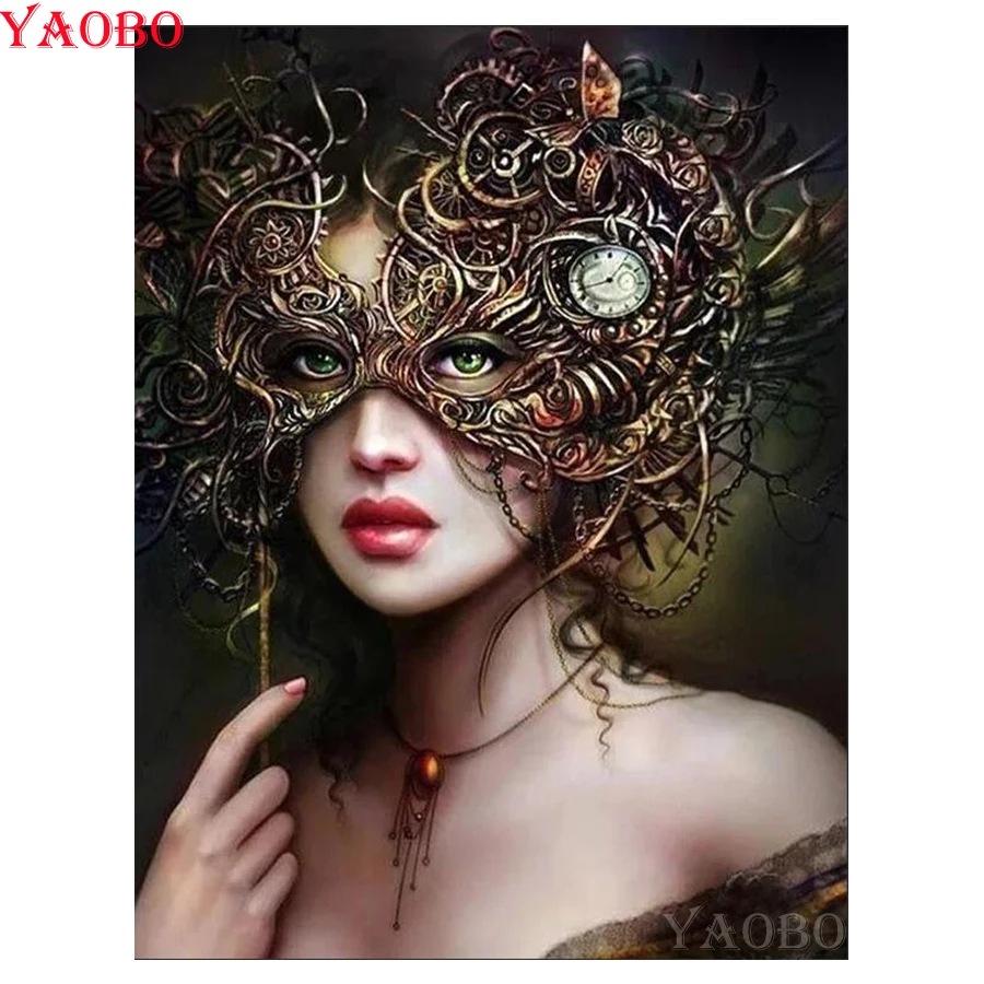 

Diy diamond painting Woman mask Diamond embroidery full square/round drill rhinestone painting diamond mosaic crafts Needlework