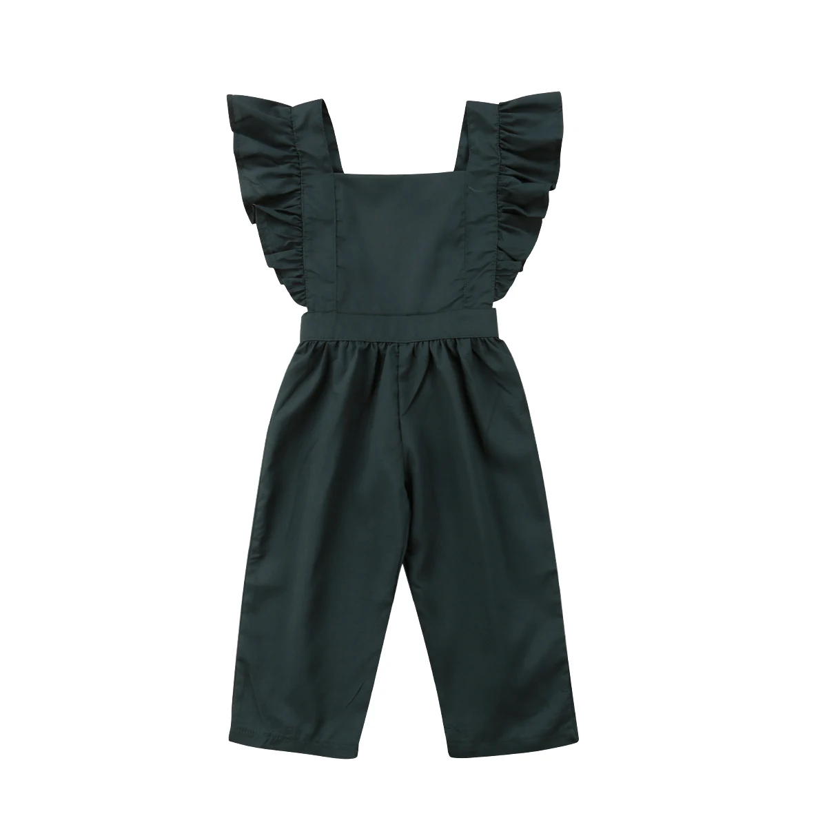 Newborn Baby Girl Ruffle Romper Jumpsuit Overalls Clothes Outfit Summer