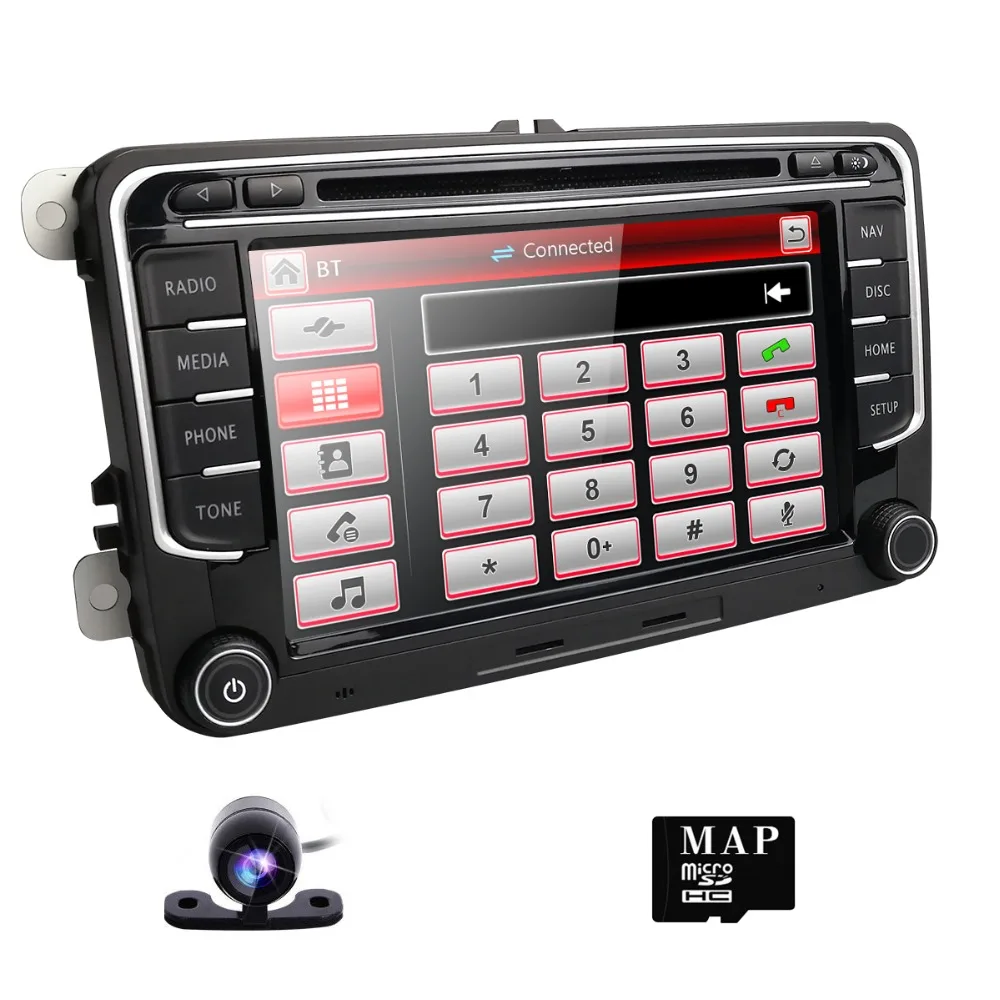 

Hizpo AutoRadio Tape Recorder Car DVD Player For Volkswangen POLO 2009-2013 Rabbit Skoda Octavia Fabia Navigation canbus DAB+ SD
