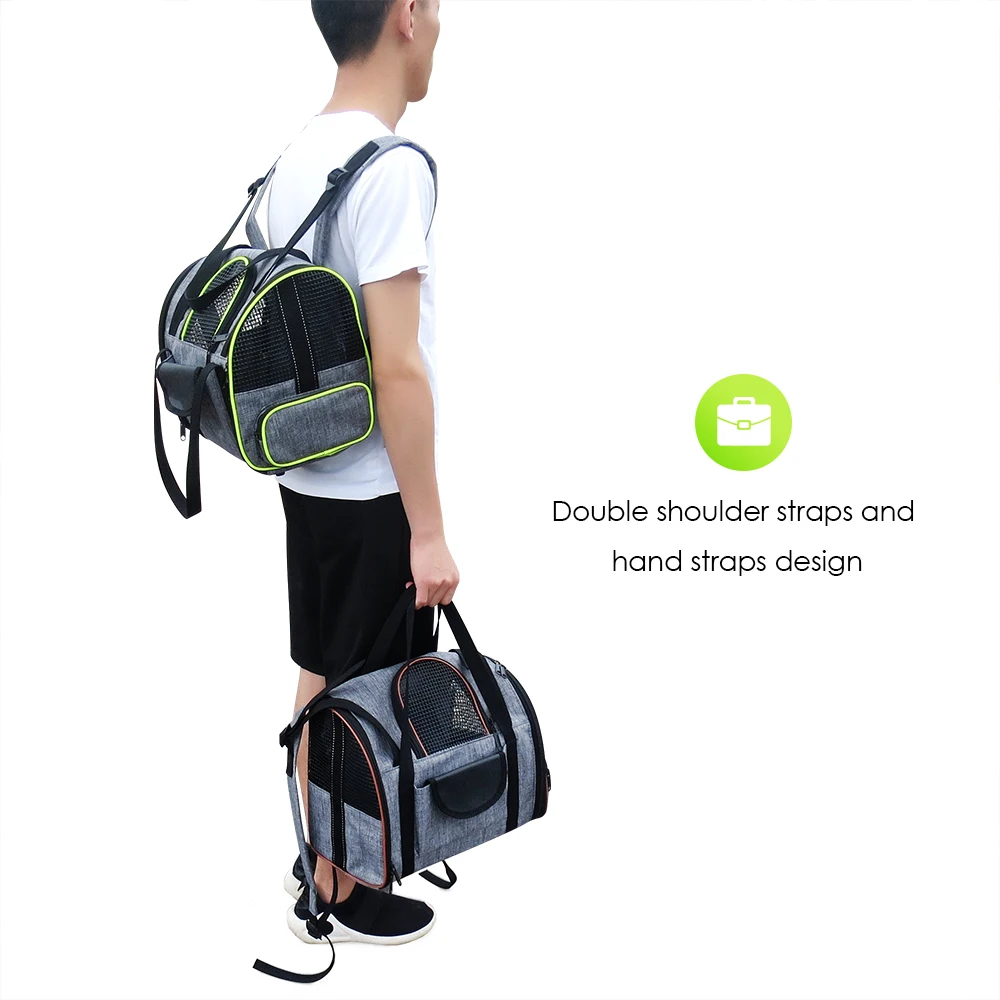 

Breathable cat transport backpacks for cats animals Pet cat carrying bags Portable Seat Carry Shoulder Dog Bag With Mesh Windows