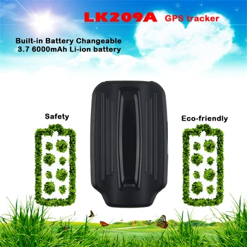 

Car GPS Tracker LK209A Waterproof Asset Locator Long Standby Magnet Vehicle GPS Locator Shock Drop Alarm GPS+GSM tracking