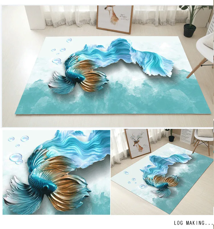 80*120 см креативный Европейский тип 3D печать ковер коврик для прихожей анти-скольжение ванная комната ковер впитывает воду кухонный коврик/коврик